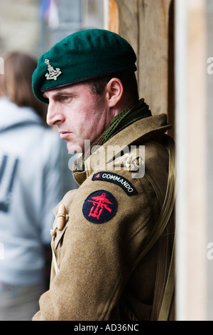 WW2 British Commando soldier at reenactment weekend Stock Photo ...