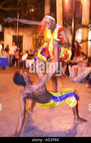 traditional dancers, Cartagena de Indias, Bolivar, Colombia, South America, caribbean Stock Photo