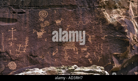Indian Petroglyphs Zuni Reservations New Mexico