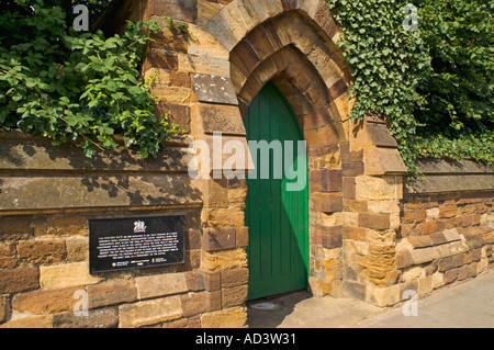Postern Gate the only remains of the Royal Castle of Northampton Northamptonshire England Stock Photo