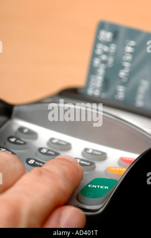 Chip and pin machine Stock Photo