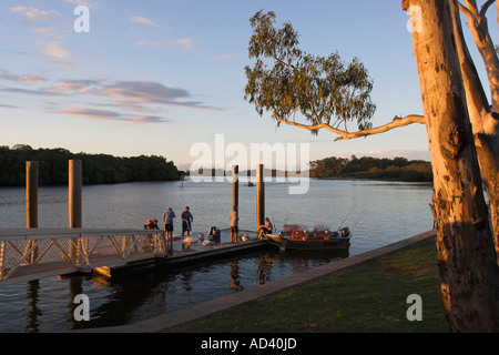 Deepwater Bend, North Pine River, Tinchi Tamba Wetlands, Brisbane, Queensland, Australia Stock Photo