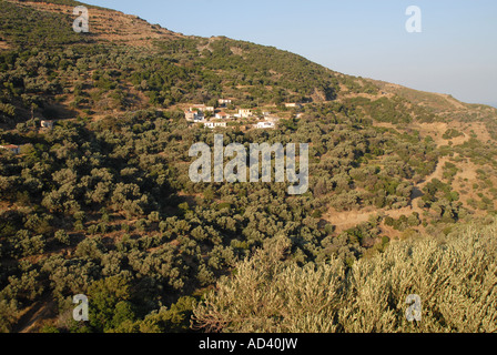CRETE Countryside in the far west of Hania province Stock Photo
