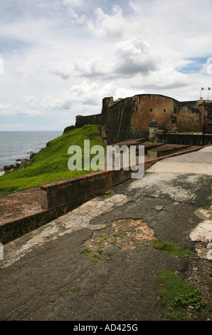 San Cristobal Fortress in San Juan, Peurto Rico Stock Photo