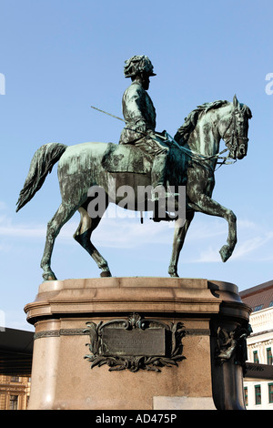 Equestrian monument, emperor Franz Joseph I, Albertina, Vienna, Austria Stock Photo