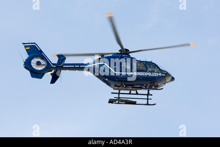 Helicopter of german federal police typed Eurocopter EC135. Stock Photo