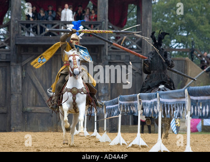 Medieval tournaments in Kaltenberg, Bavaria, Germany Stock Photo