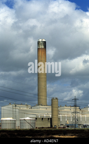 Oil fired power station, Isle of Grain, Kent. Stock Photo