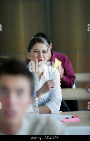 Professionals attending a trade training course Stock Photo