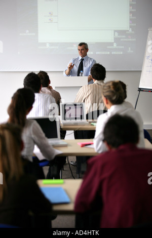Professionals attending a trade training course Stock Photo