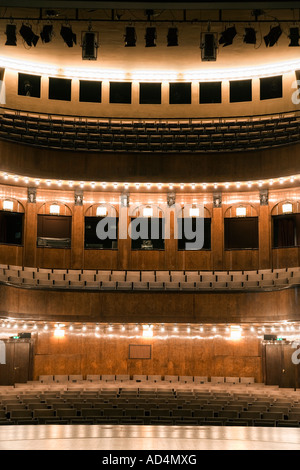 Empty seating in an art deco theater Stock Photo