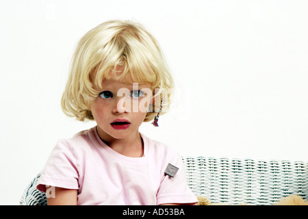 Toddlers Studio White Blondes Blond Close Up Girl Portrait Hair