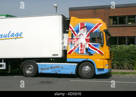 UK Truck Stock Photo