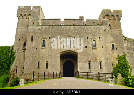 Caldicot Castle which dates from the 11th Century Norman period Caldicot Monmouthshire South East Wales UK Stock Photo