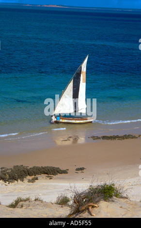 Empty beach on the Bazaruto Island Stock Photo - Alamy