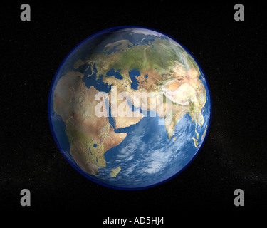 The planet earth as seen from space in a high resolution photo ...