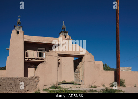 san josé de gracia de las trampas mission church built in 1750 las trampas new mexico Stock Photo