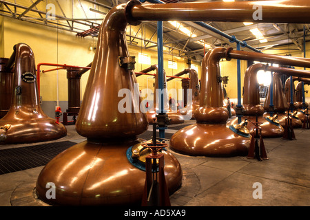 Scotland Whisky Distillery Stills Glennfiddich Stock Photo