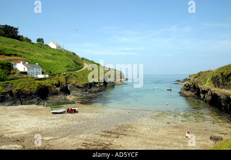 Port Gaverne near Port Isaac, Cornwall, UK Stock Photo