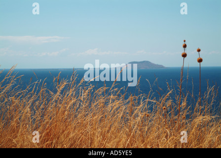 A view towards Chizumulu island from Likoma Island, Lake Malawi, Africa Stock Photo