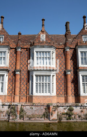 Europe England Suffolk Helmingham Hall Tudor Building Facade Stock Photo