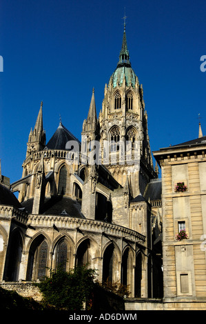 Bayeaux cathedral France Stock Photo