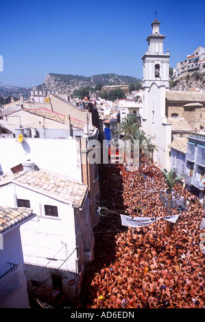 La Tomatina festival Bunol Spain Stock Photo