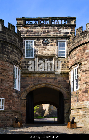 Skipton Castle Gatehouse in Skipton North Yorkshire England Stock Photo