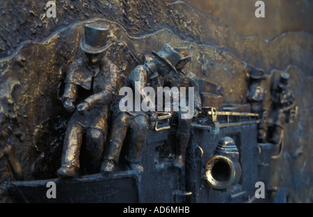 Memorial to John Andersen famous for developing the mail coach system in Ireland Fermoy County Cork Ireland Stock Photo