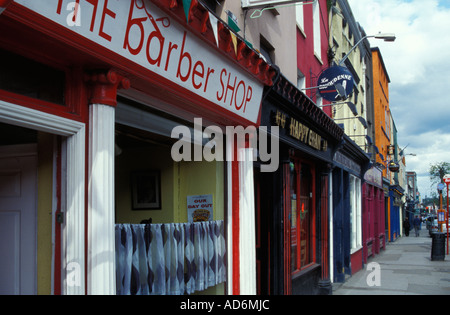 Barber shop in the town of Fermoy County Cork Ireland May 2005 Stock Photo