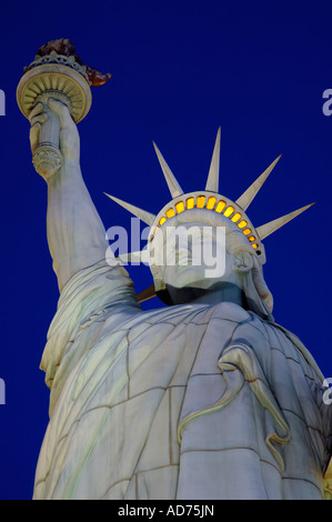 statue of liberty at new york new york hotel  las vegas night nevada usa america Stock Photo