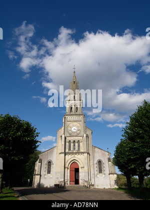 Small village church in Candé sur Beuvron Loire valley France Stock Photo