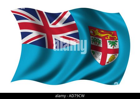 Flag of Fiji Stock Photo