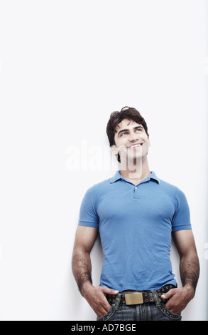 Young man with his hands in his pocket Stock Photo