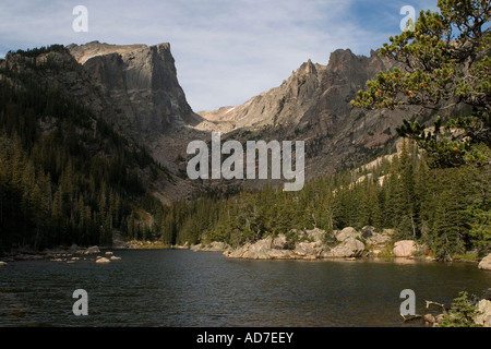 Dream Lake in Rocky Mountain National Park Stock Photo