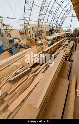 Cedar and Fir used in house construction Stock Photo