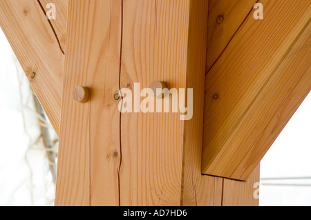 Cedar and Fir used in house construction Stock Photo