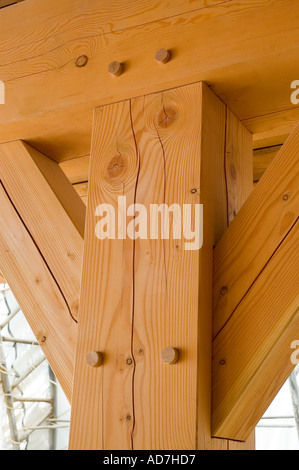 Cedar and Fir used in house construction Stock Photo