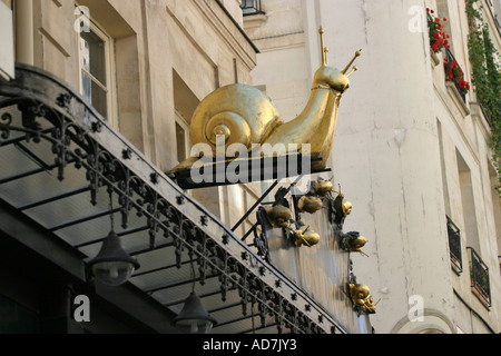 L Escargot Montorgueil Restaurant 38 rue Montorgueil Paris France Stock Photo