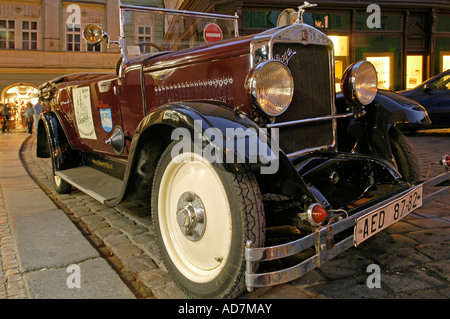 Classic Praga car Prague Czech Republic Stock Photo