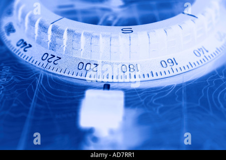 Concept image of compass Stock Photo