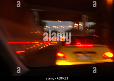 alien light forms on city streets dsca 4742 Stock Photo