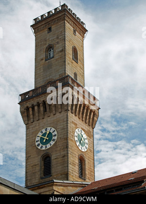 tower of the town hall in Fuerth Bavaria Germany Stock Photo