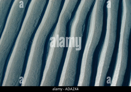 patterns in the sandy watt, Germany, Lower Saxony, Spiekeroog Stock Photo