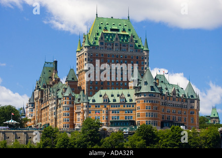 The Chateau Frontenac grand hotel one of the most popular attractions in Quebec City Stock Photo