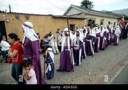 Good Friday procession, Guatemala, Antigua Stock Photo