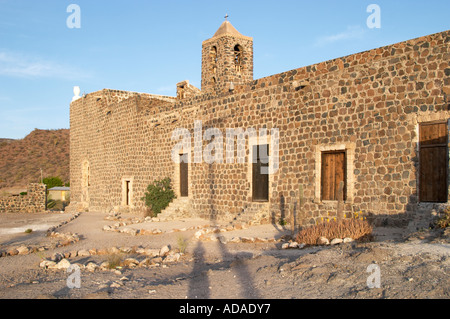 Mulege mission Baja California Mexico Stock Photo