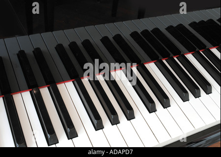 Piano Keyboard Detail Stock Photo