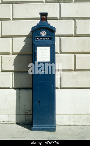 Police Telephone Post City of London England United Kingdom Stock Photo