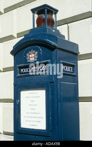 Police Telephone Post City of London England United Kingdom Stock Photo